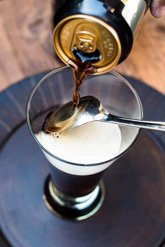 The Snakebite (Guinness and Pear Cider Cocktail)