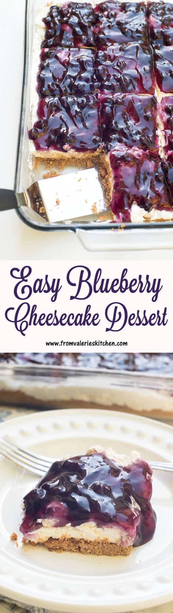 easy blueberry cheesecake dessert