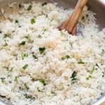 Coconut Rice with Cilantro and Lime