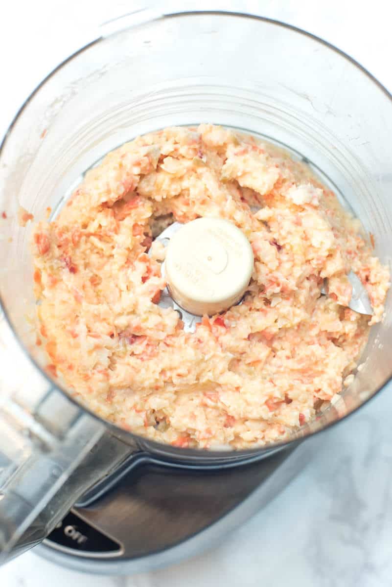 Giardiniera Sandwich Spread in a food processor.