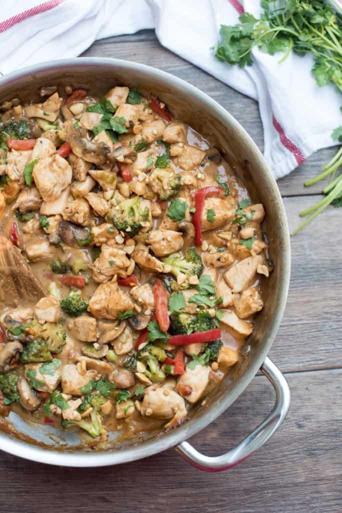 Easy Peanut Chicken Stir Fry Valerie's Kitchen
