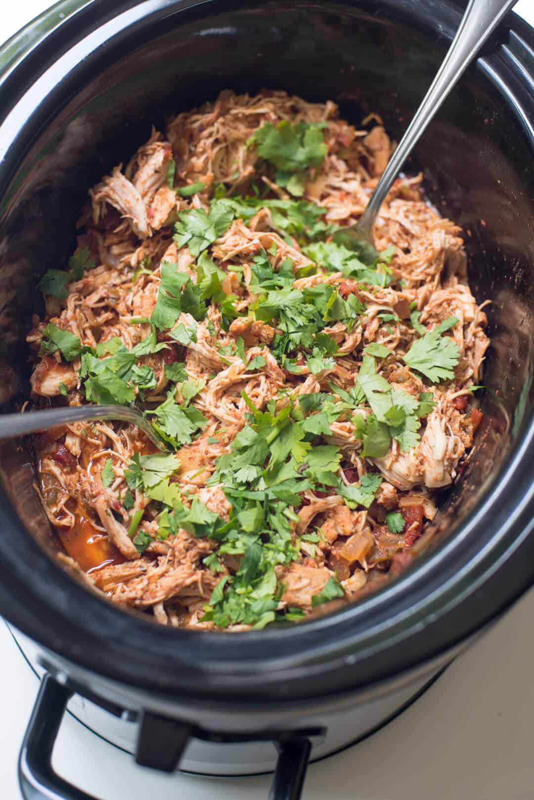 Crock-Pot Chicken Tacos - Valerie's Kitchen