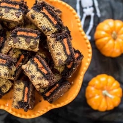 Halloween Oreo Brookie Bars