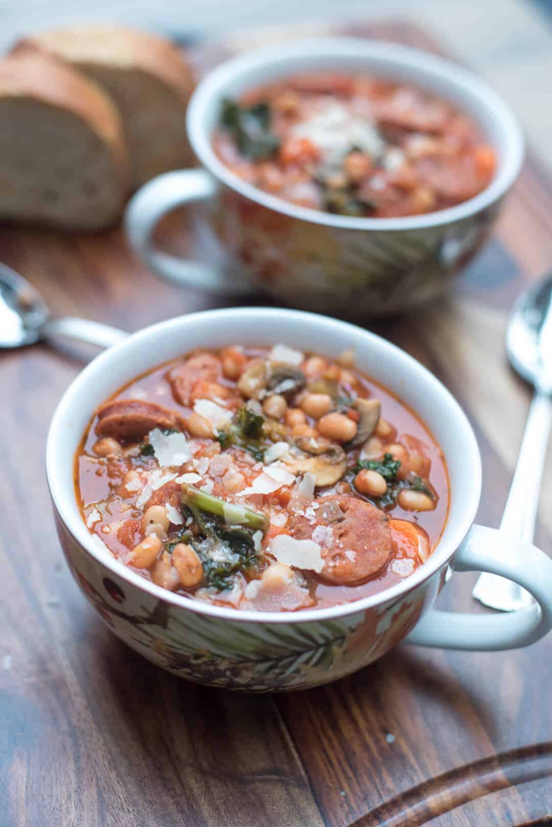 Sausage White Bean and Kale Stew