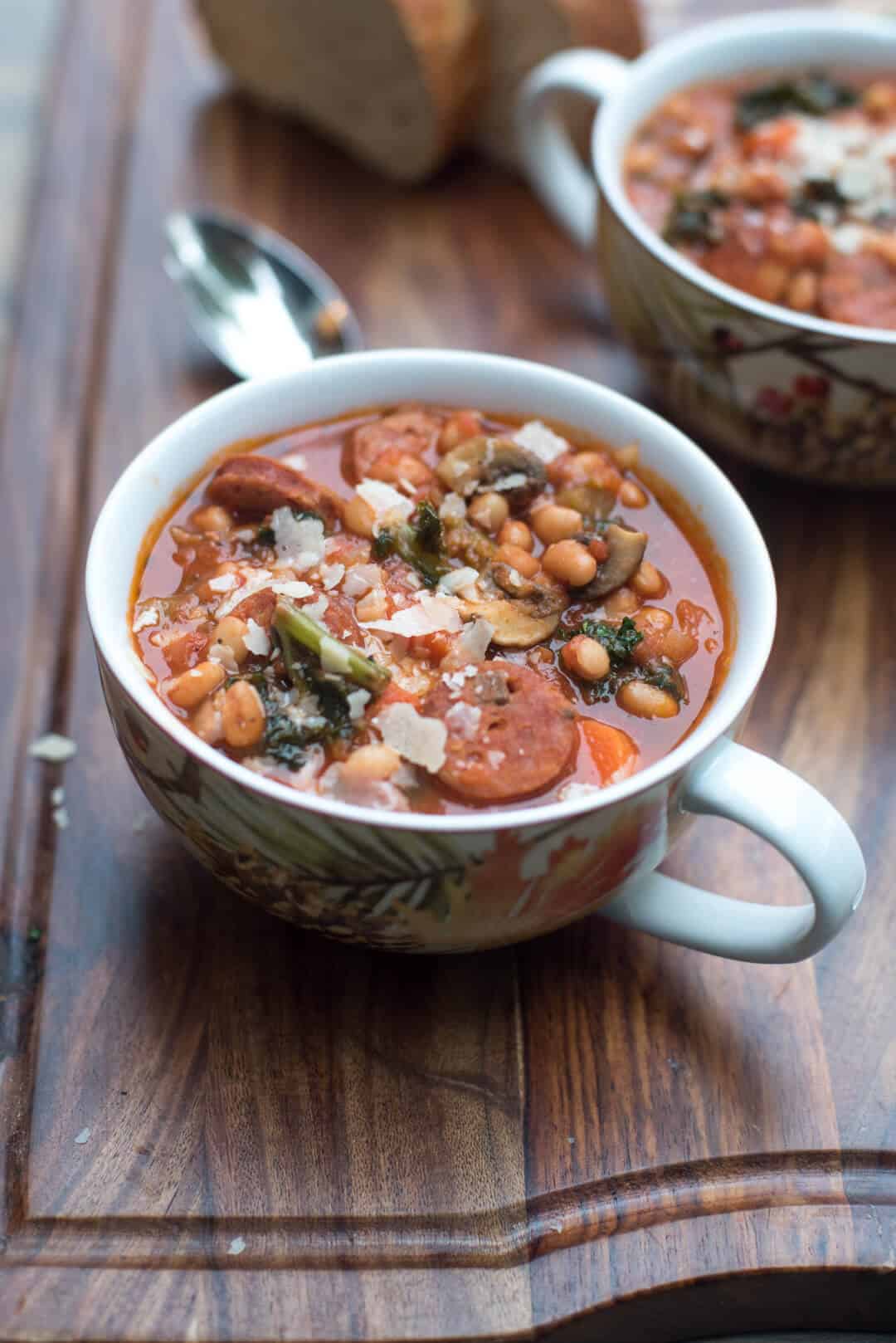 Sausage White Bean and Kale Stew