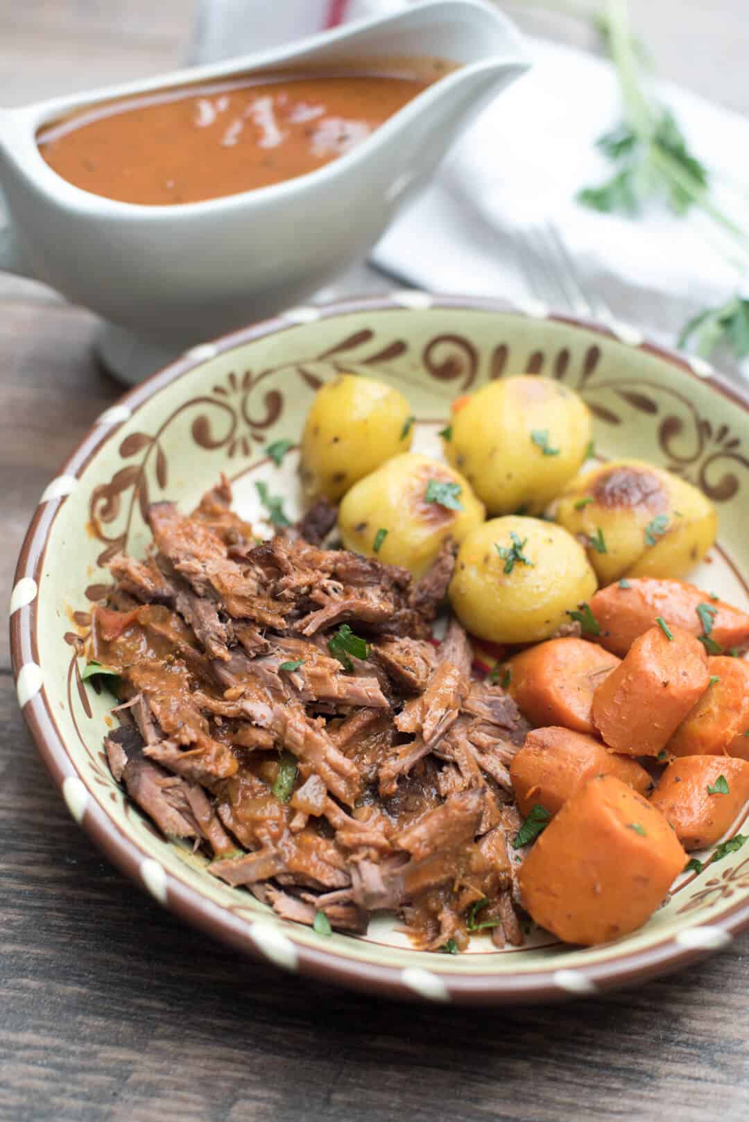 Crockpot Roast with Gravy + Video - The Slow Roasted Italian