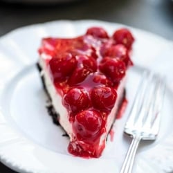 Easy Cherry Cheesecake Pie with a Chocolate Crust