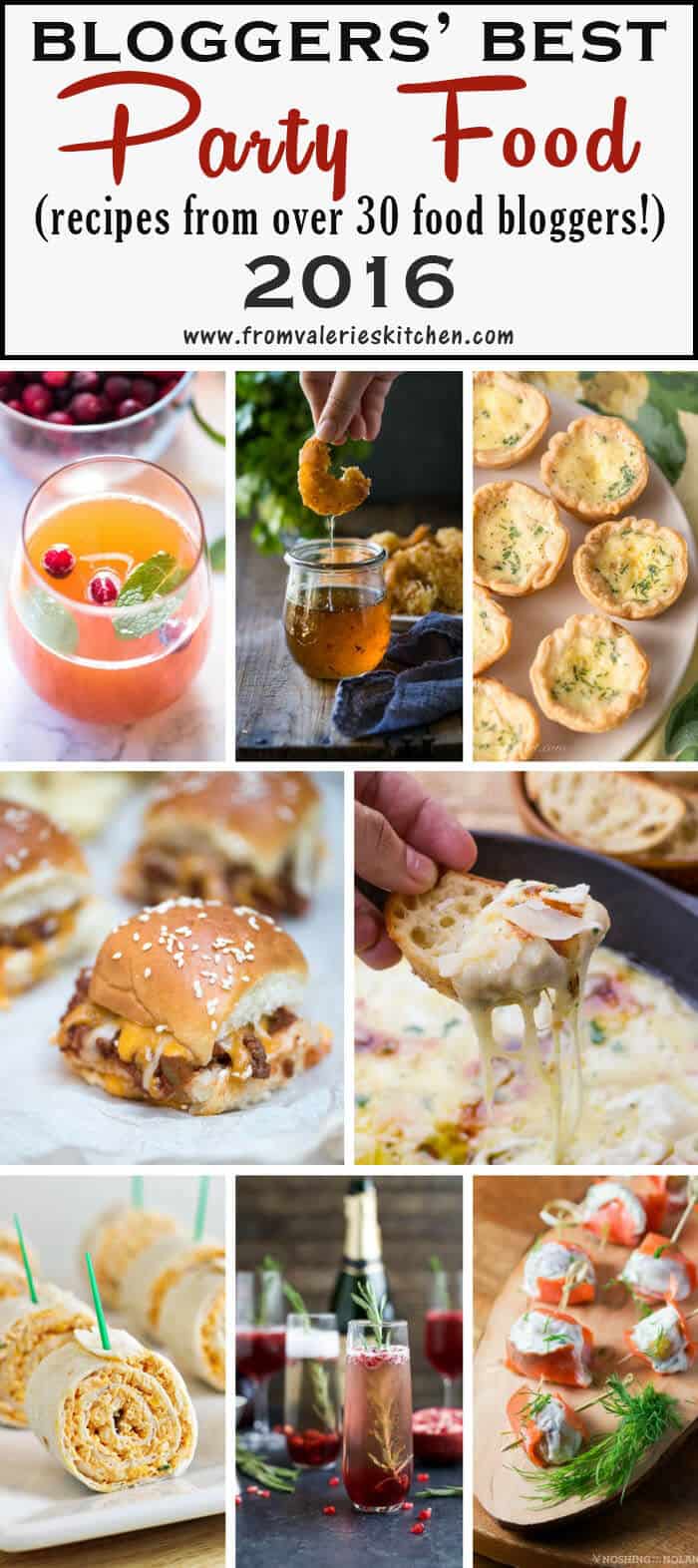 You are guaranteed to find something tasty to eat and drink at your next party in this collection of Bloggers' Best Party Food 2016. The best of the best from over 30 food bloggers!