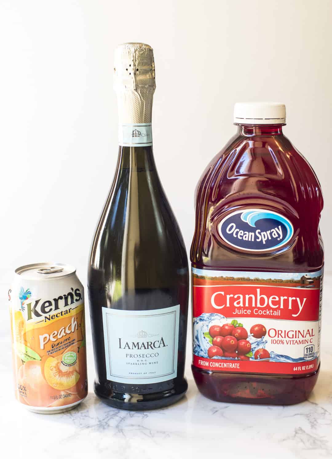 Cranberry Peach Prosecco Punch | Valerie's Kitchen