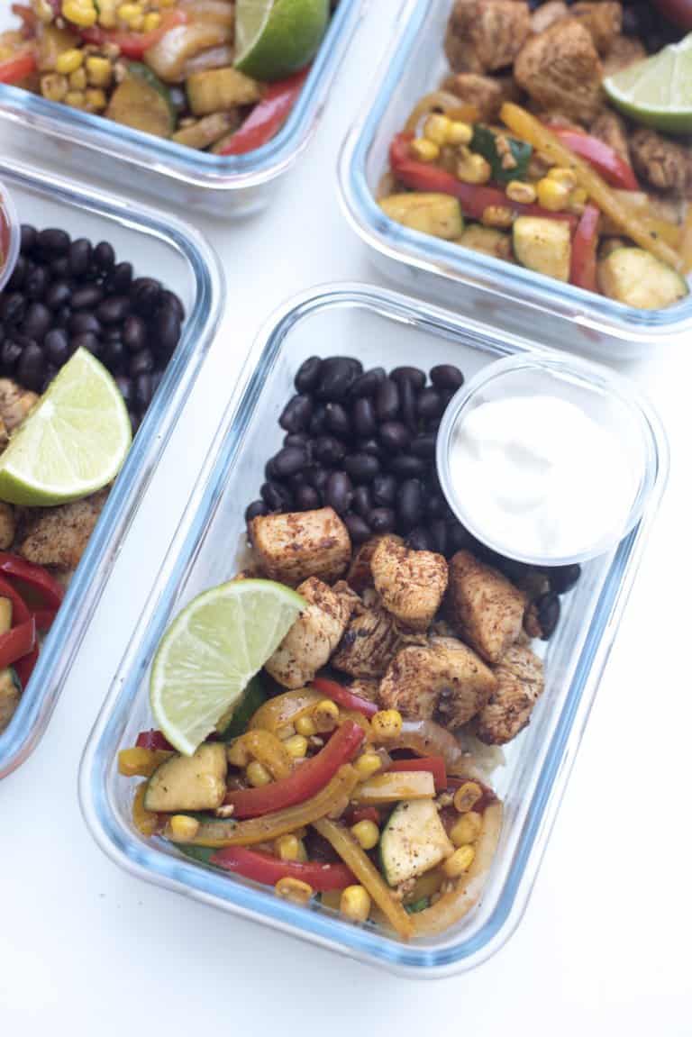 Tex-Mex Chicken Meal Prep Bowls | Valerie's Kitchen