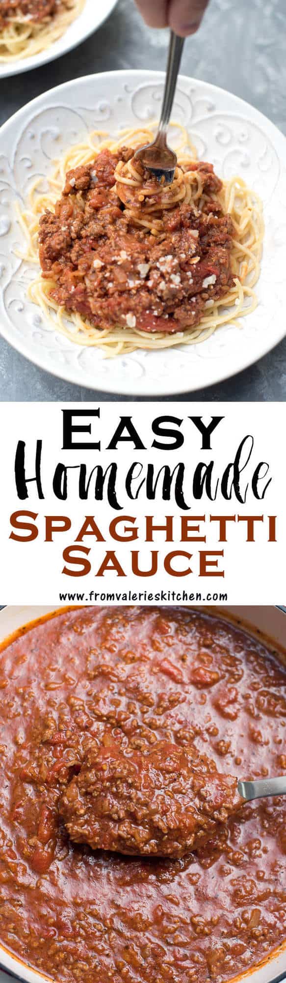 Easy Homemade Spaghetti Sauce Valerie's Kitchen