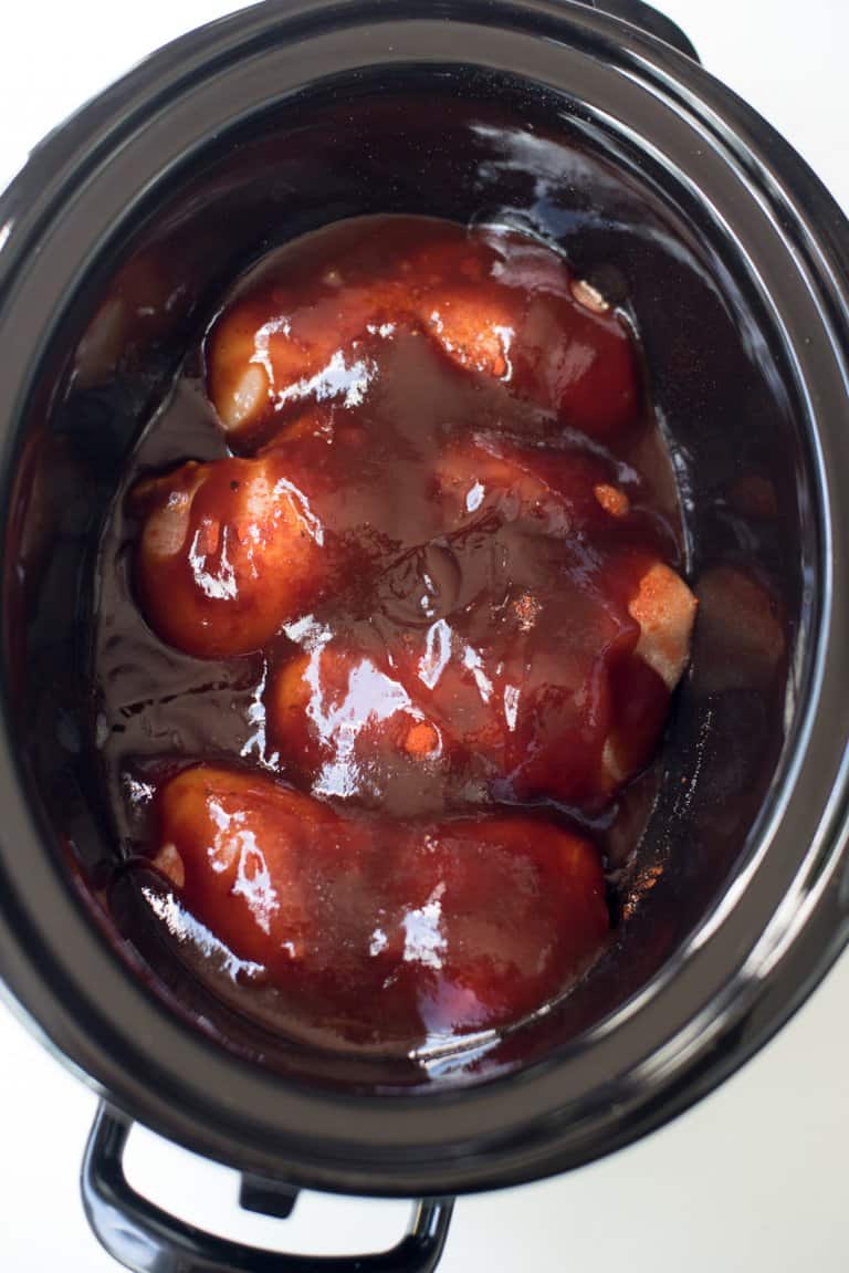 Slow Cooker Shredded BBQ Chicken Valerie's Kitchen