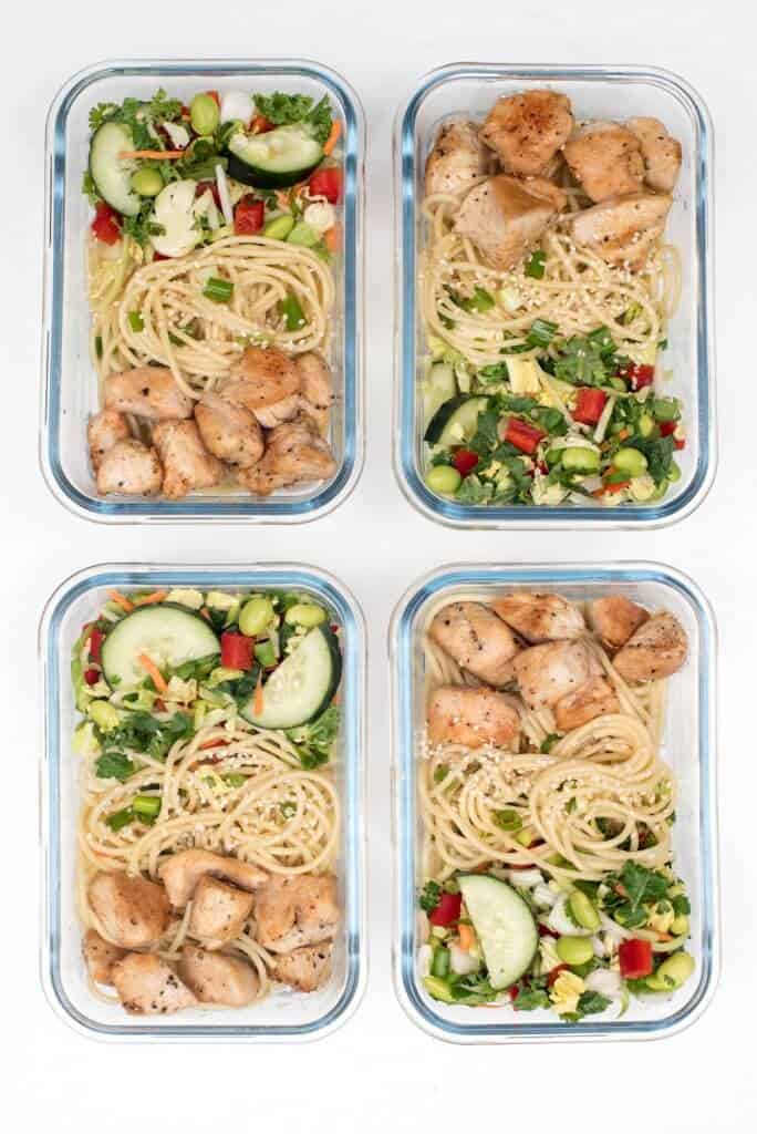 Thai Peanut Chicken Meal Prep Bowls Valerie's Kitchen