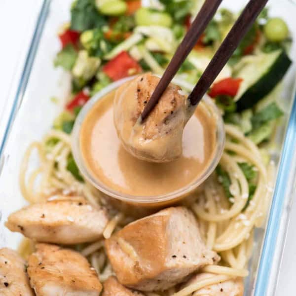 Thai Peanut Chicken Meal Prep Bowls Valerie's Kitchen