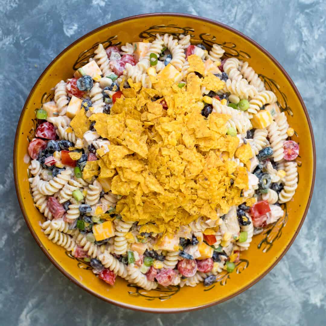 Southwest Ranch Chicken Pasta Salad Valerie's Kitchen