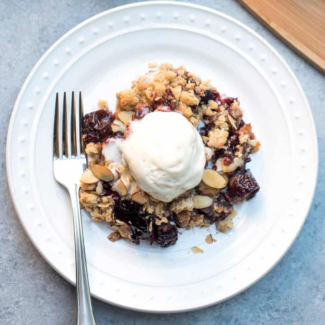 Fast and Easy Cherry Crisp