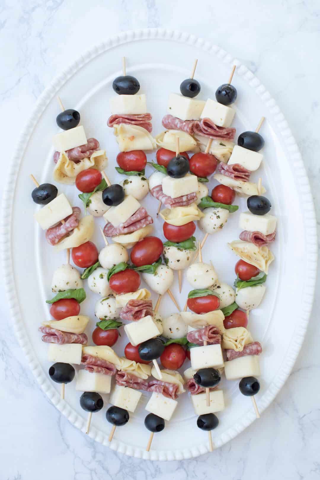 Antipasto Skewers - An easy, impressive party appetizer!