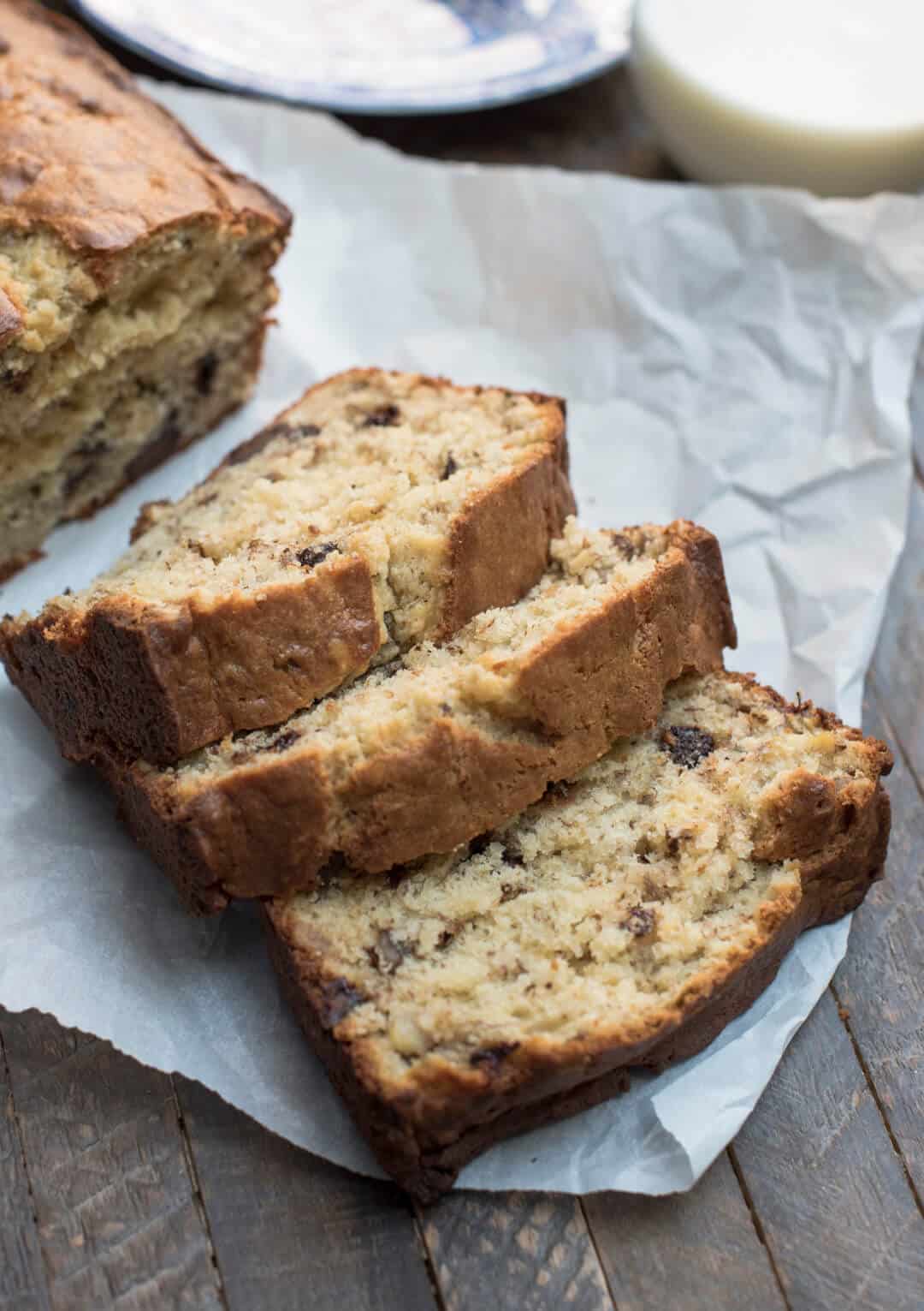 Sour Cream Chocolate Chip Banana Bread | Valerie's Kitchen