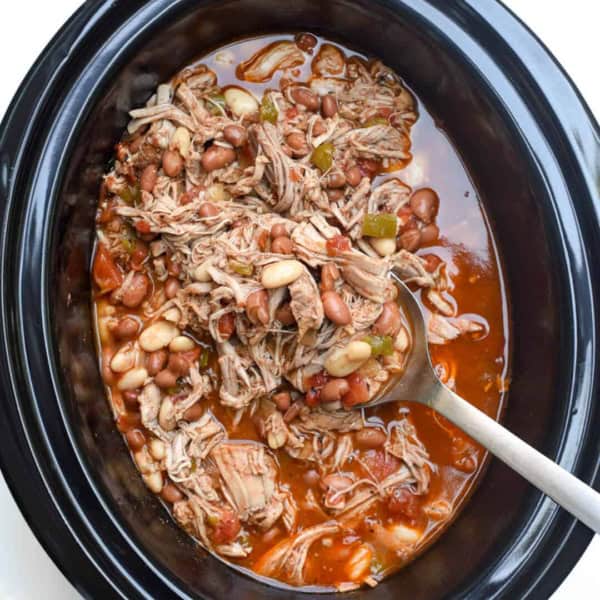 Slow Cooker Shredded Mexican Pork with Beans Valerie's Kitchen