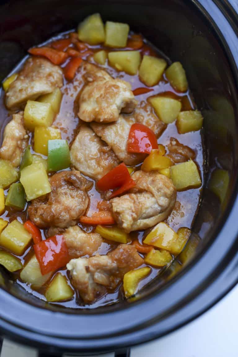 Slow Cooker Sweet and Sour Chicken Valerie's Kitchen