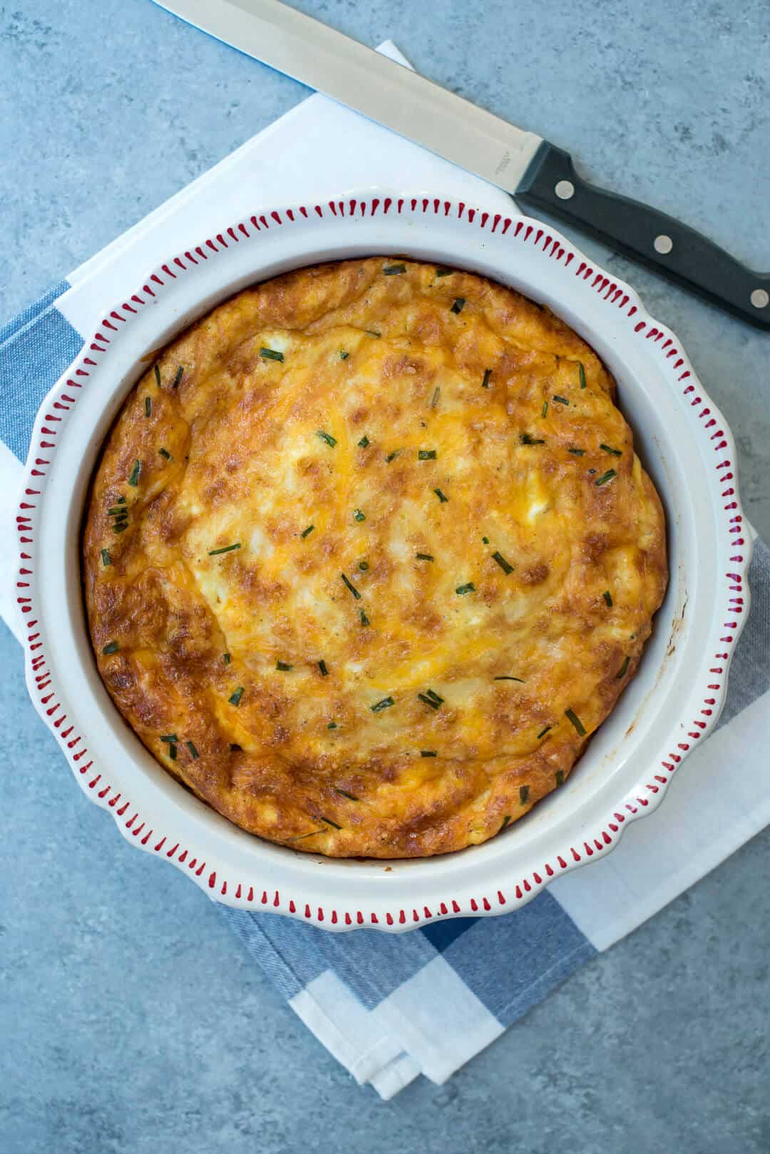 Crustless Quiche - Ham and Cheese