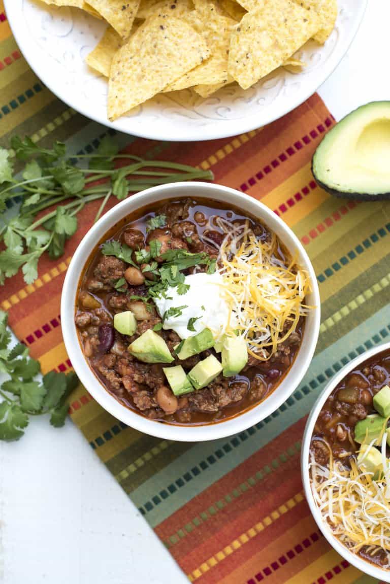 Slow Cooker Salsa Chili Valerie's Kitchen