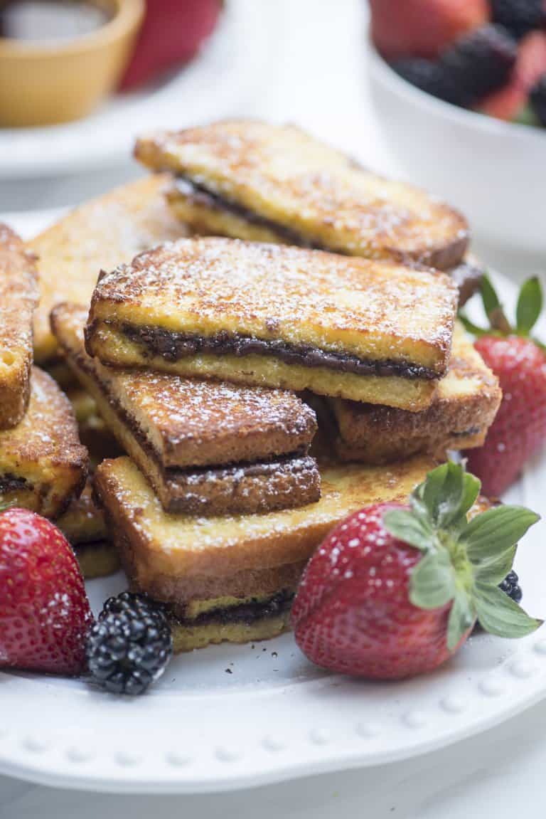 Nutella Stuffed French Toast Sticks