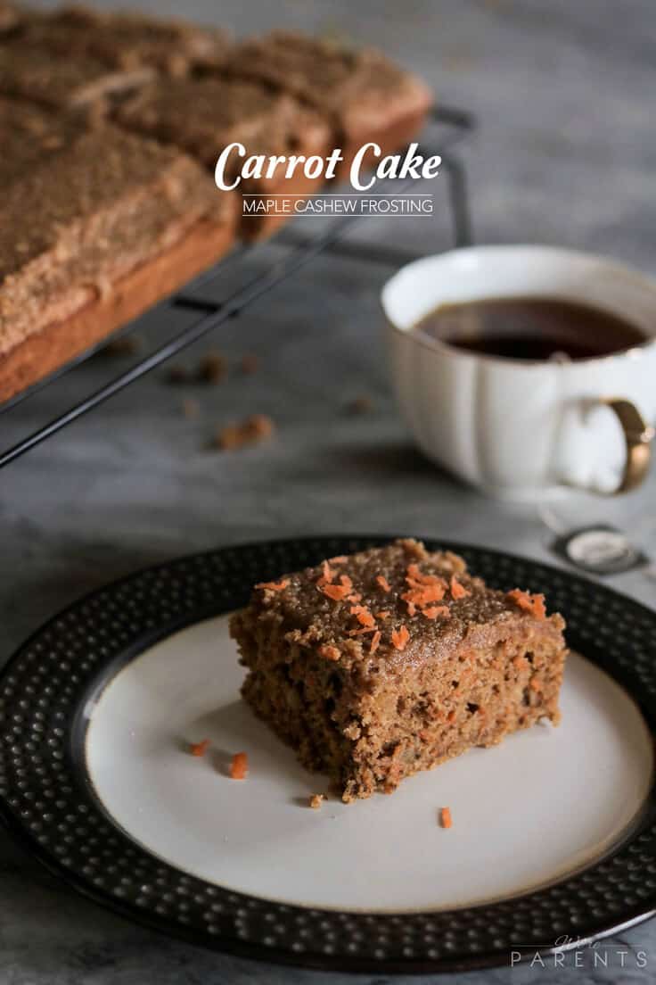 Carrot Cake with Maple Cashew Frosting - 