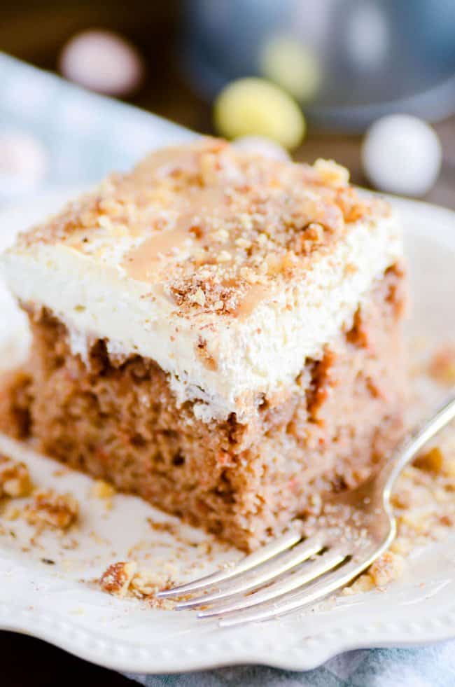 Carrot Cake Poke Cake  