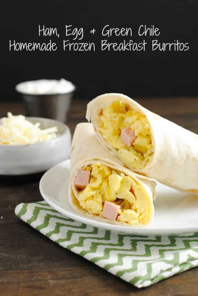 Ham, Egg, ad Green Chile Frozen Breakfast Burritos | 25 Recipes for Leftover Ham