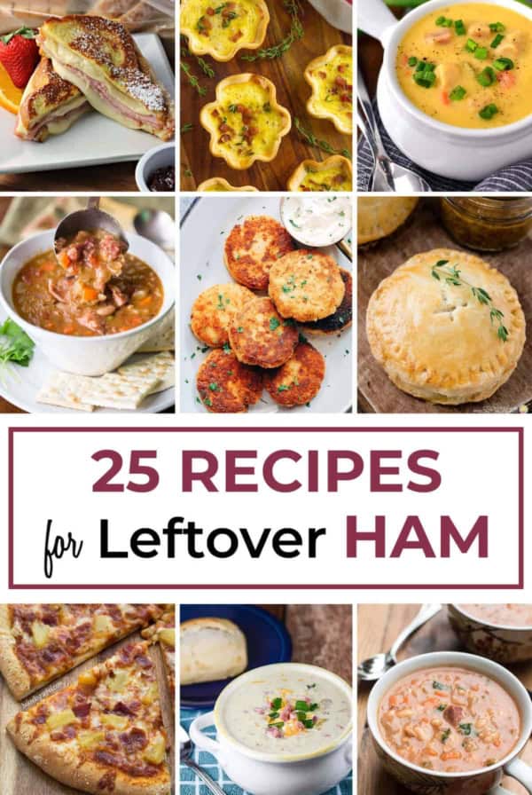 A bunch of different types of food with text overlay.