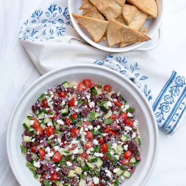 Layered Veggie Hummus Dip Valerie's Kitchen