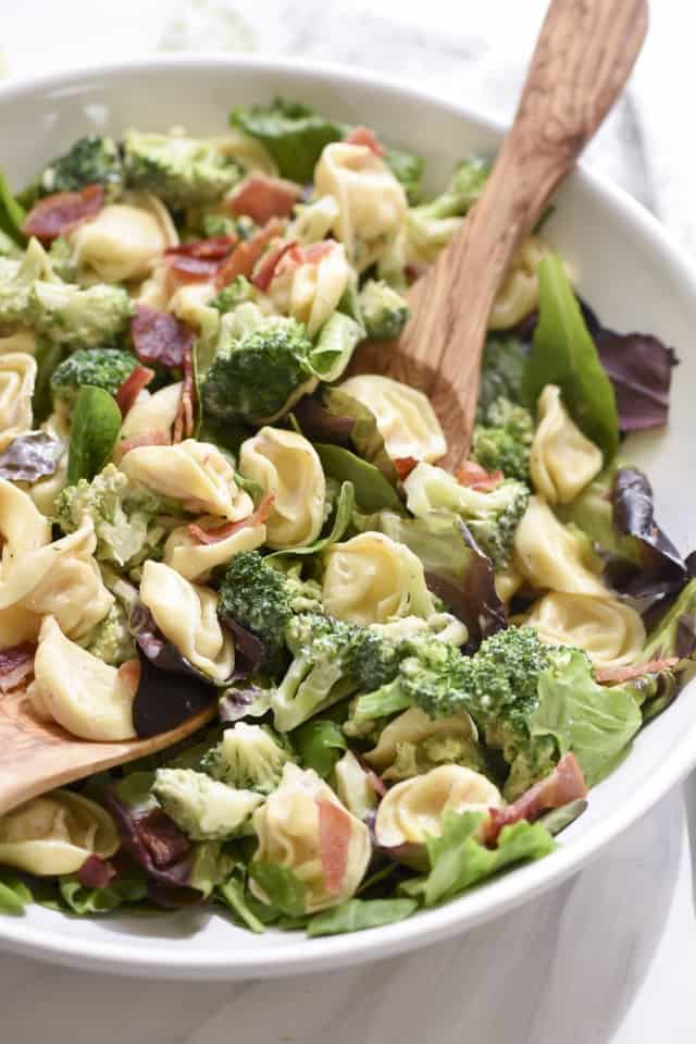 Lemony Tortellini Broccoli Salad Valerie's Kitchen