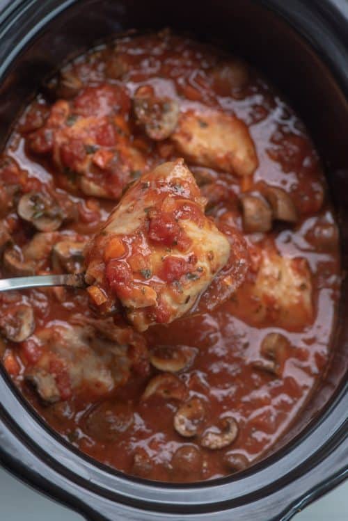 Slow Cooker Chicken Cacciatore Valerie's Kitchen