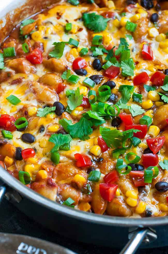 Healthy One Pot Enchilada Pasta | 30 Easy One Pot Recipes for Busy Days