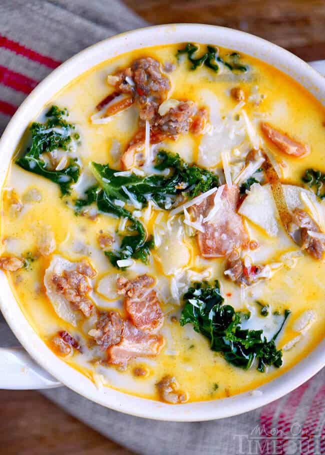 One Pot Olive Garden Zuppa Toscana Soup | 30 Easy One Pot Recipes for Busy Days 