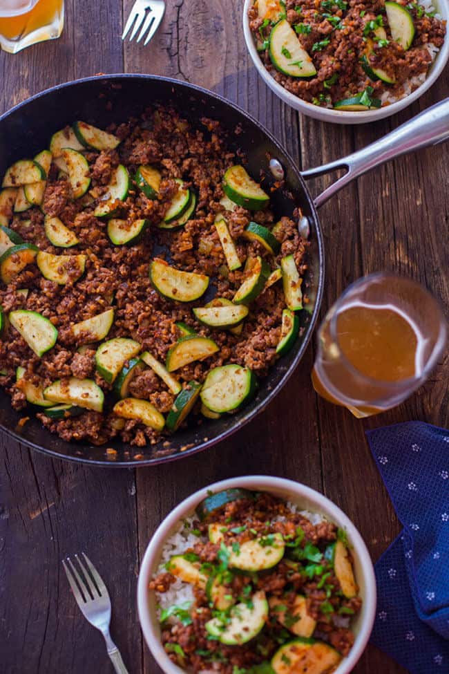 Zucchini Beef Skillet Recipe | 30 Easy One Pot Recipes for Busy Days