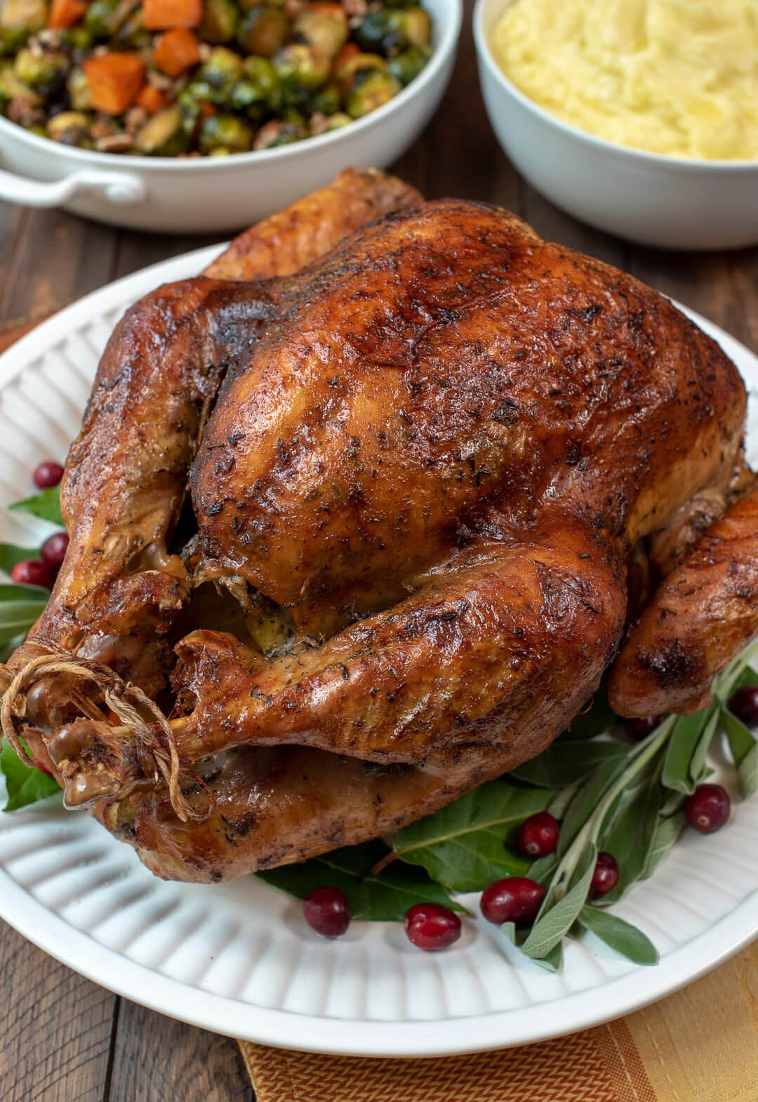 Dry Brine Turkey with Garlic Butter Rub | Valerie's Kitchen