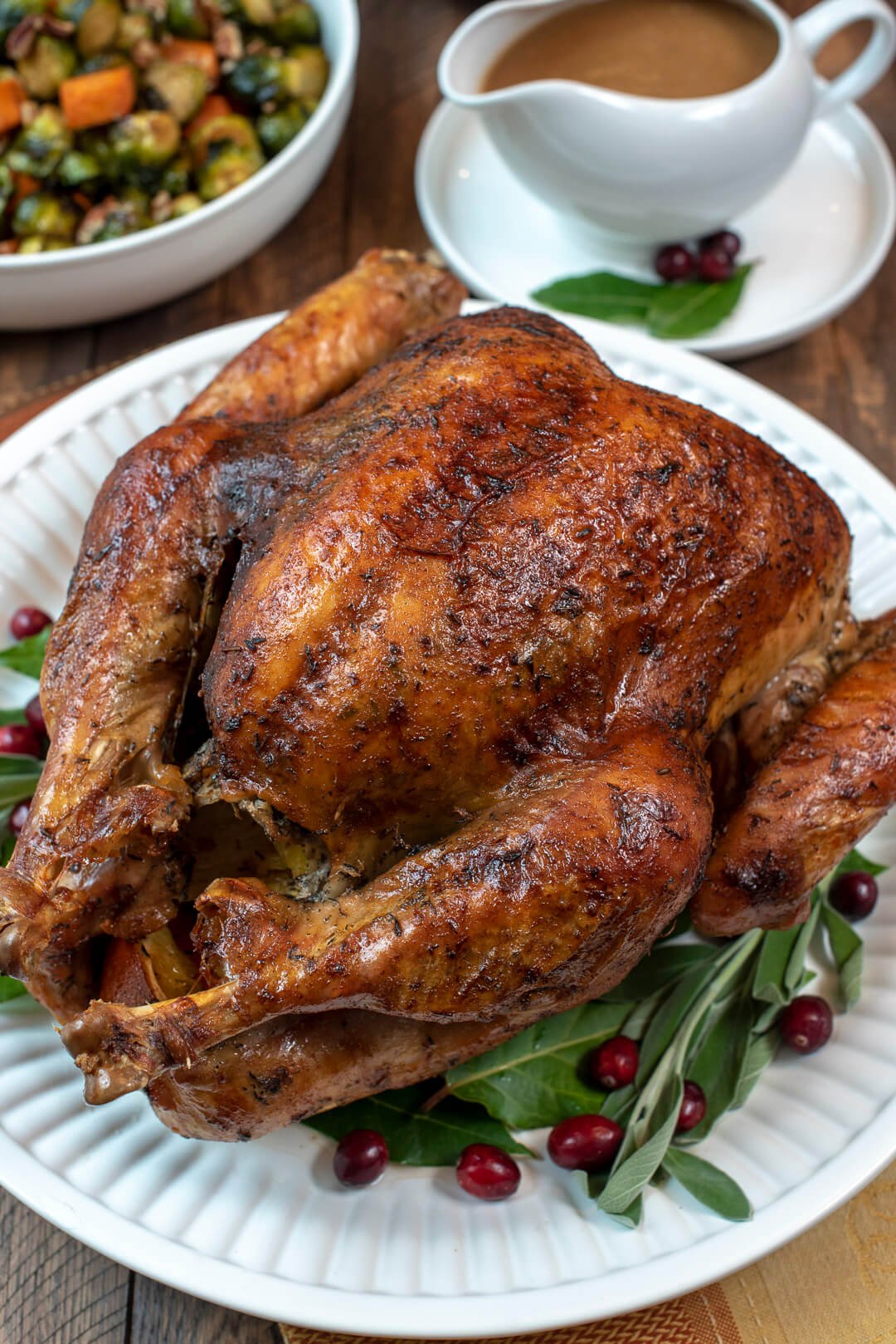 Dry Brine Turkey with Garlic Butter Rub | Valerie's Kitchen