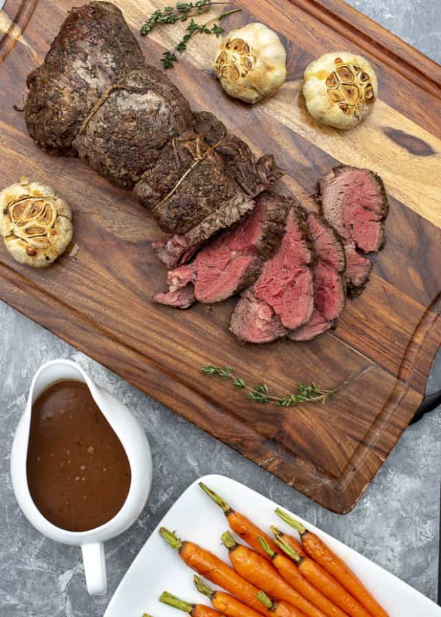 Roasted Beef Tenderloin with Port Wine Gravy Valerie's Kitchen