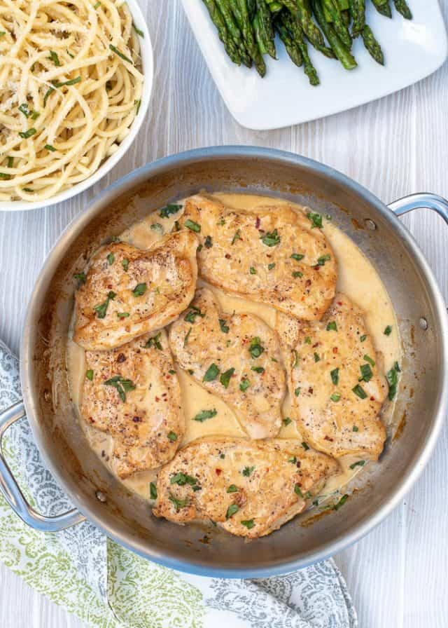 Creamy Lemon Chicken with Pasta Valerie's Kitchen