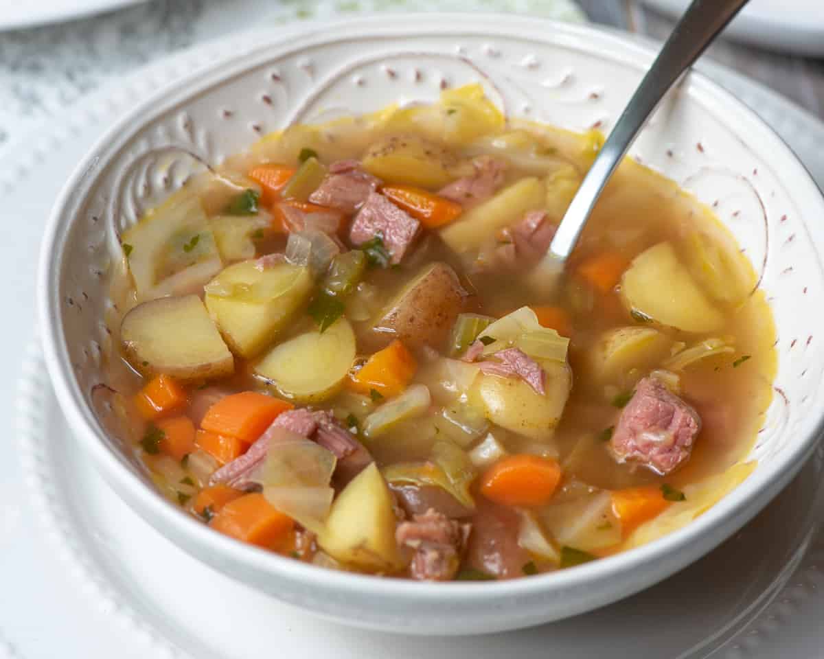 Corned Beef and Cabbage Soup | Valerie's Kitchen