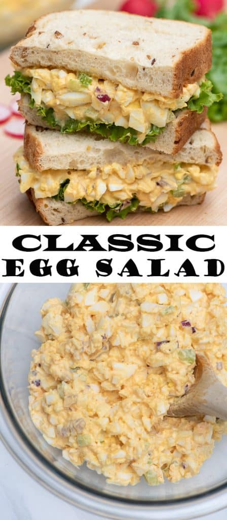 Classic Egg Salad with text overlay.