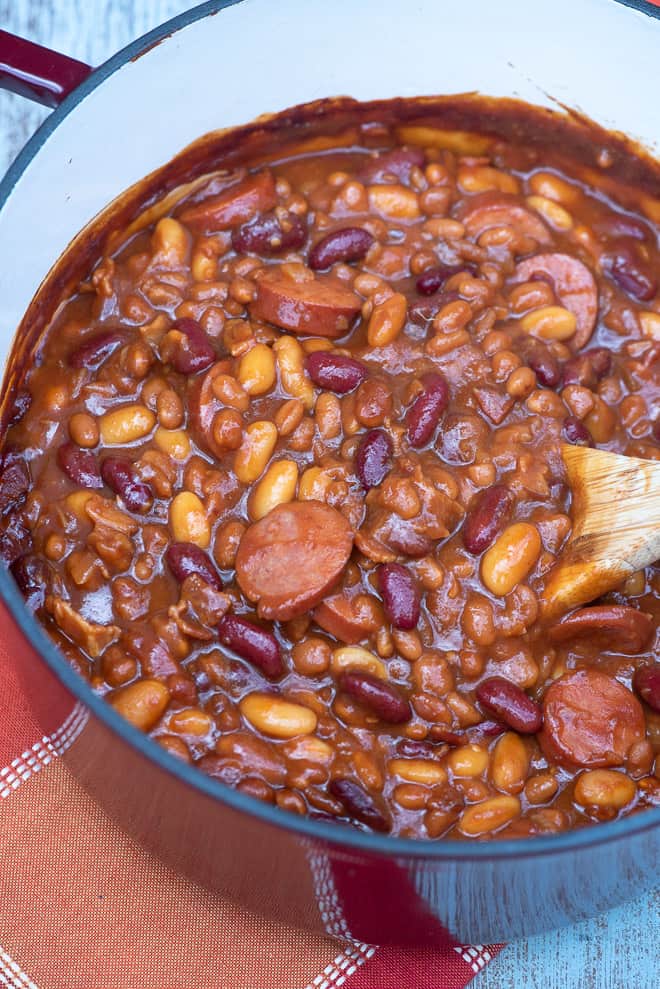 Kielbasa Baked Beans | Valerie's Kitchen