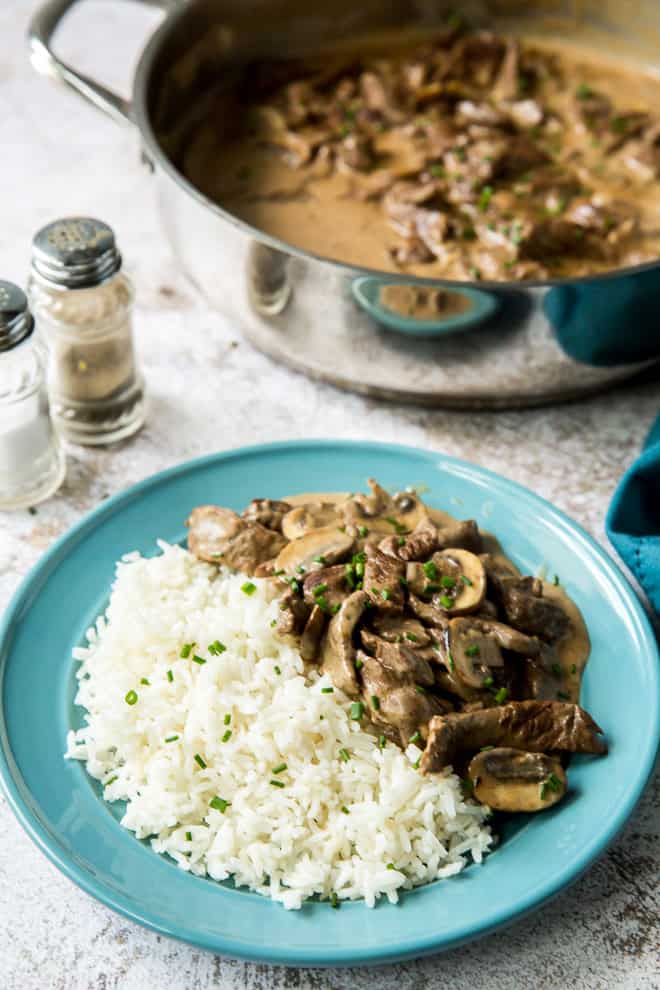 Beef Stroganoff Rich Creamy Delicious Valerie s Kitchen