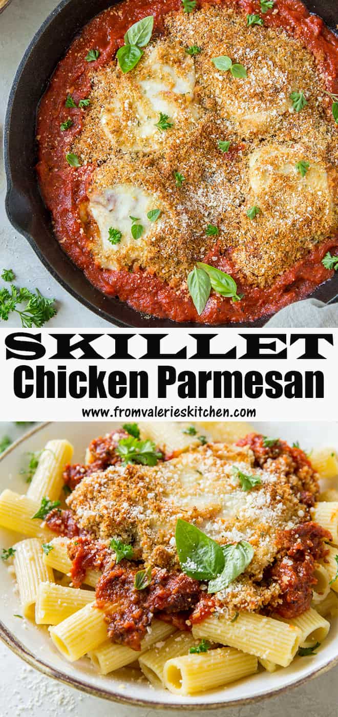 Skillet Chicken Parmesan Quick and Easy Valerie's Kitchen