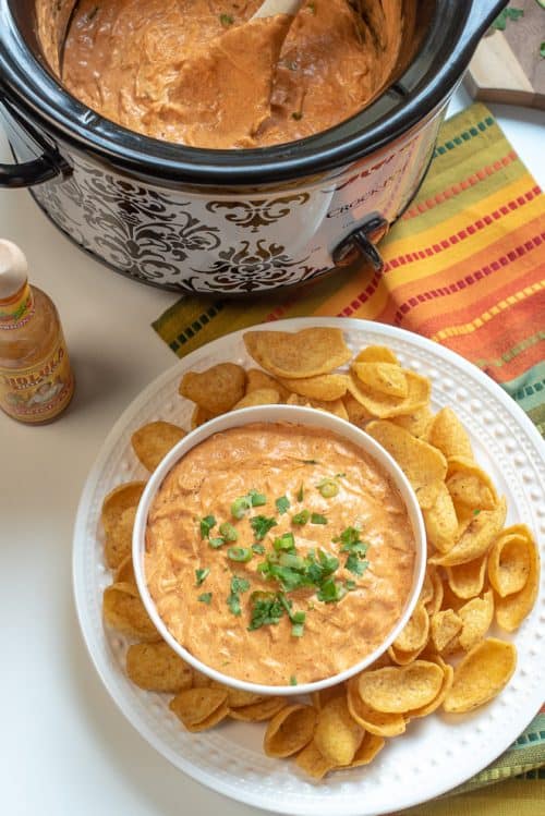 Slow Cooker Chicken Enchilada Dip Valerie's Kitchen