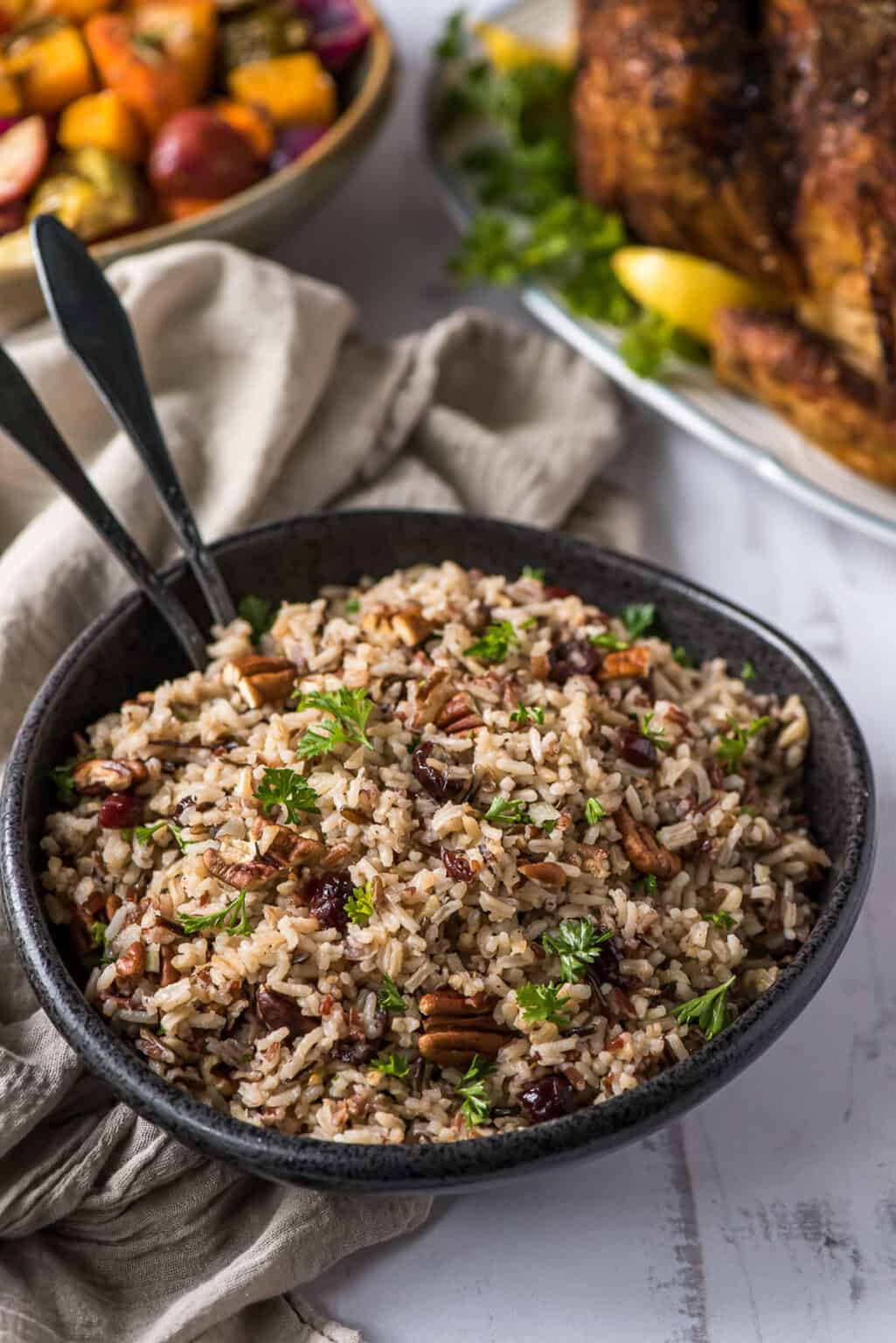 Wild Rice Pilaf with Cranberries and Pecans Valerie's Kitchen