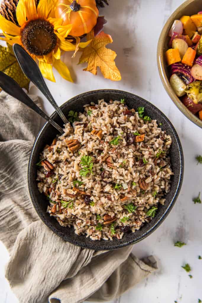 Wild Rice Pilaf with Cranberries and Pecans Valerie's Kitchen