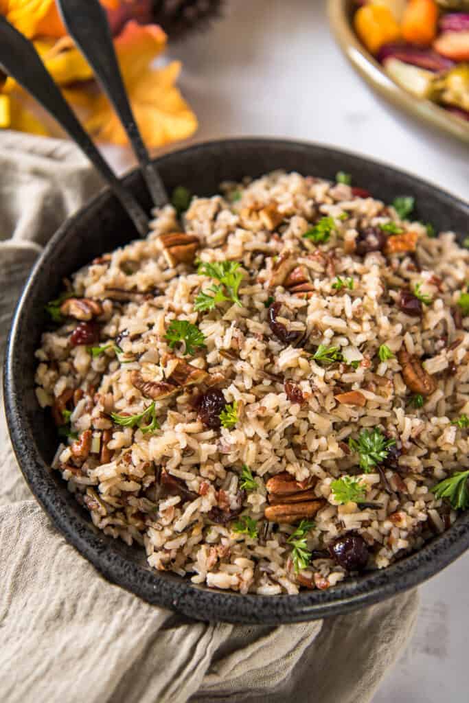 Wild Rice Pilaf with Cranberries and Pecans Valerie's Kitchen